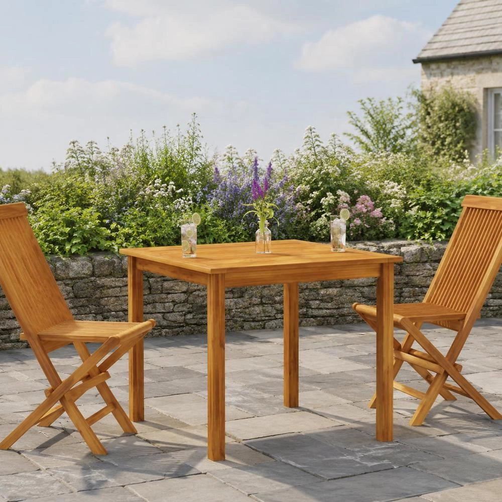 Garden Table 85x85x74 Cm Solid Acacia Wood