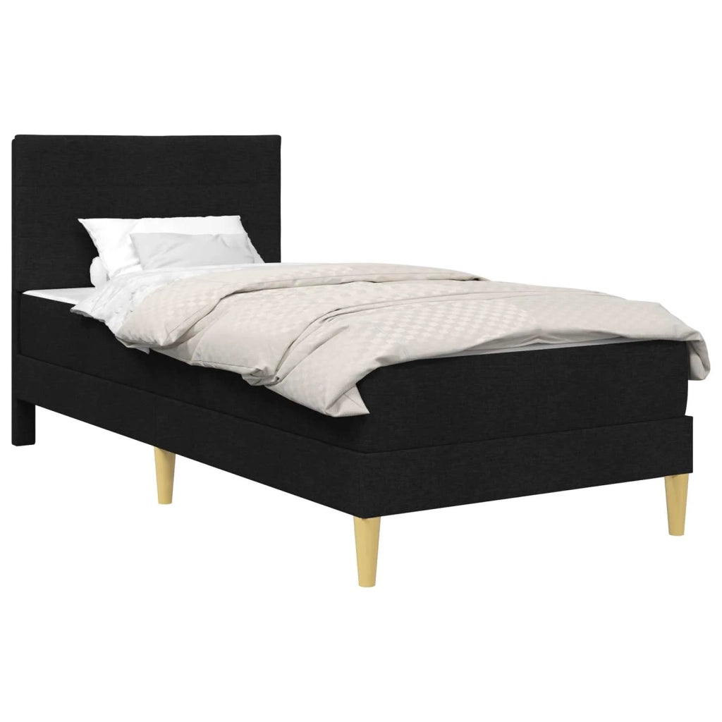 Struttura del letto-Giroletto Nero 90 x 190 cm Poliestere