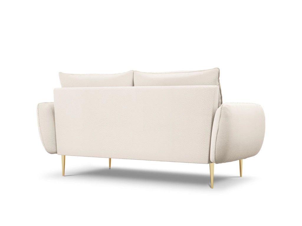 Cosmopolitan Design - Divano "Vienna" 2 posti in bouclé beige 