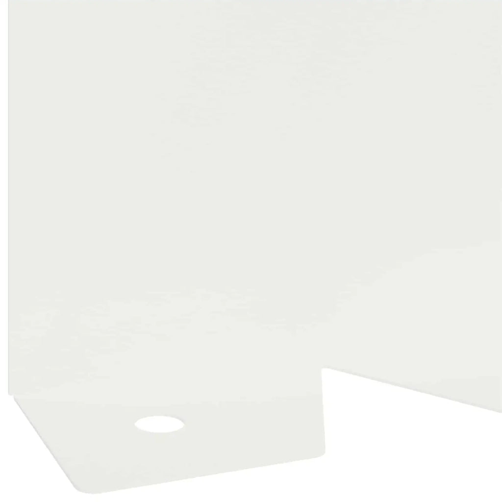 Bordura per Prato 30 pcs 102 x 10 x 4 cm Acciaio Bianco 8008747