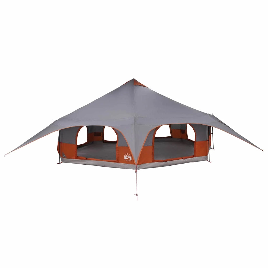 Tenda Familiare Grigio e arancione 18 Persone