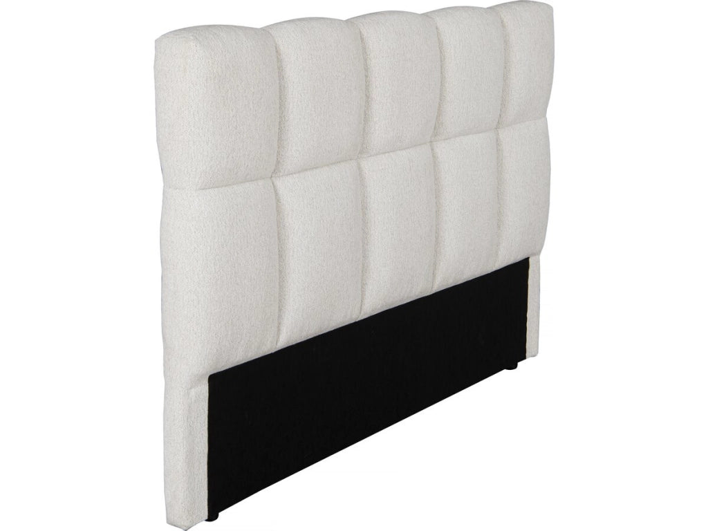 Testiera a bolle in tessuto spesso "Alpe d'Huez" - 160 cm - Beige