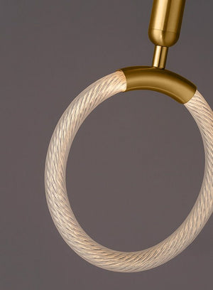 Lampada A Sospensione Led Lhj058-cp1 Brush Gold