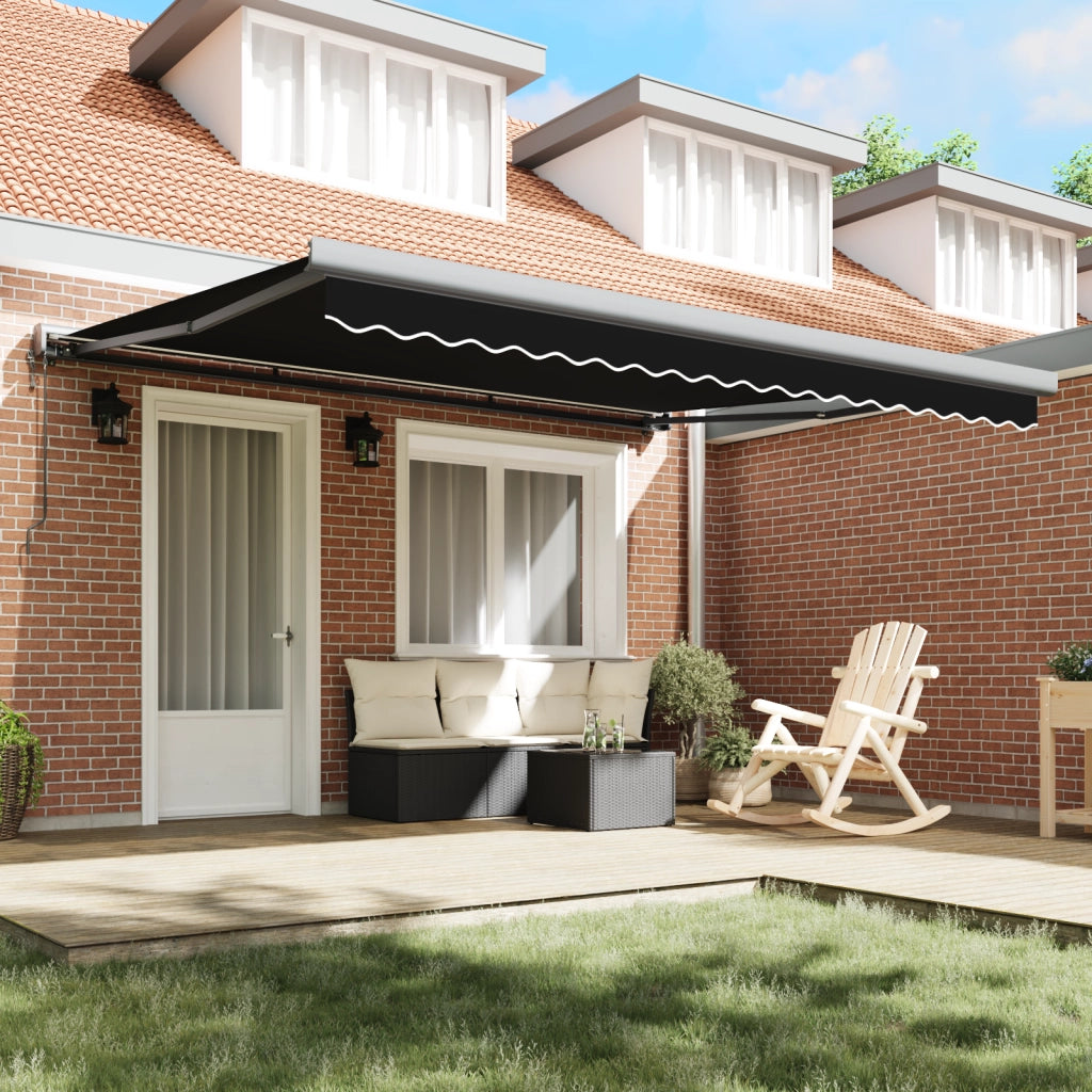 Tenda Retrattile Automatica Nera 400x300 cm