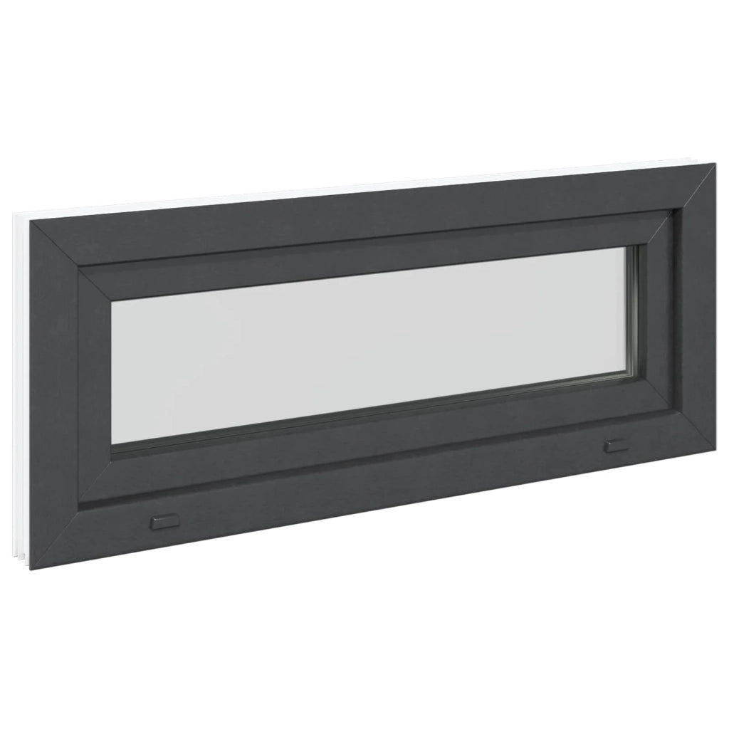 Finestra per Soffitta RISOR 110 x 40 cm PVC e Vetro Antracite CFW7485764