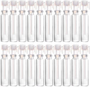 Mini flacone portatile per profumo - Spazzola per applicazione - Colore trasparente - 1 ml di contenuto - Ideale per viaggi - Qualità e comodità d'uso