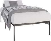 Letto in metallo Fargo nero,200x100x42 cm