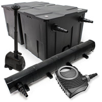 Set: Filtro bio per laghetto 60000l Chiarificatore UVC 72W Pompa 80W Pompa fontana