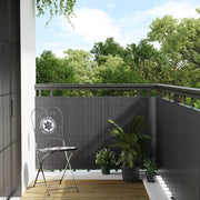 vidaXL Paravento da Balcone Antracite 1000x100 cm in Polyrattan