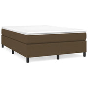 Letto matrimoniale | Letto per adulti | Struttura Letto a Rete a Molle Marrone Scuro 140x190 cm Tessuto
