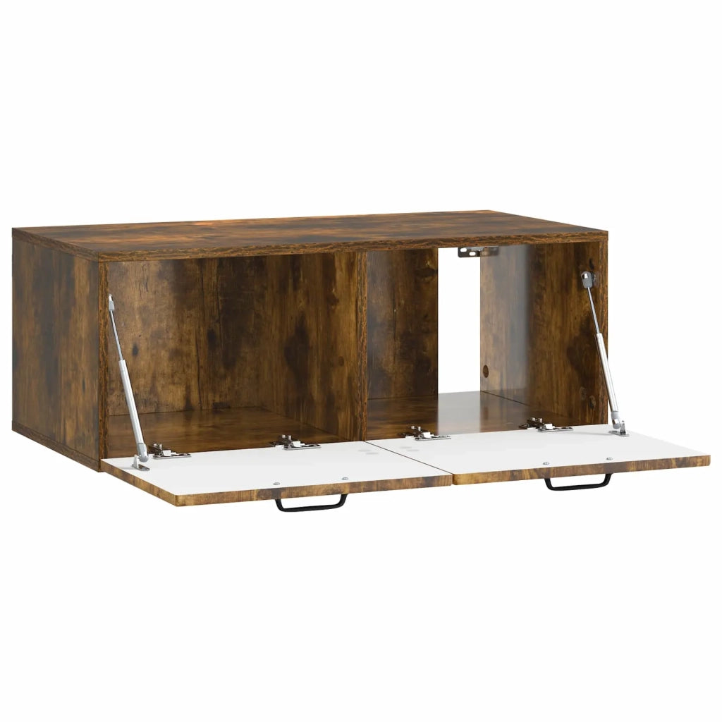 Mobile Porta TV da Muro Rovere Fumo 78,5 x 41 x 30 cm 899370