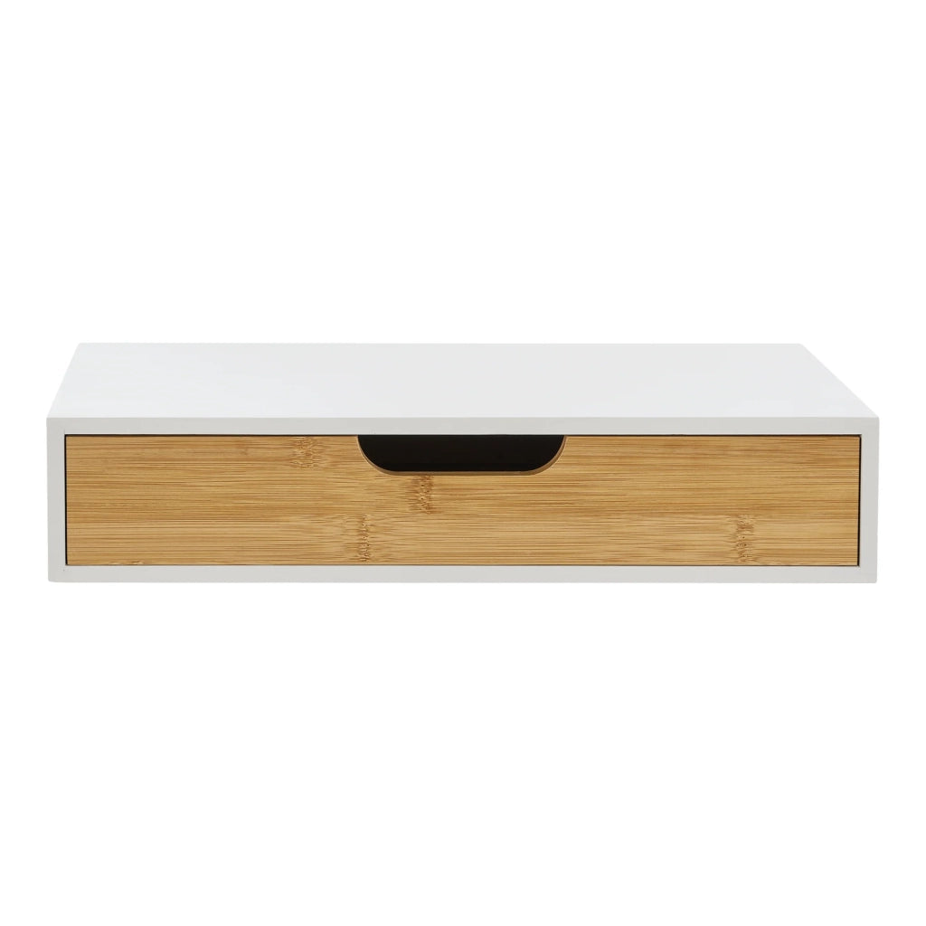Set di 2 mensole da parete moderno mobile contenitore 40 x 24 x 8 cm bianco 03_0009734