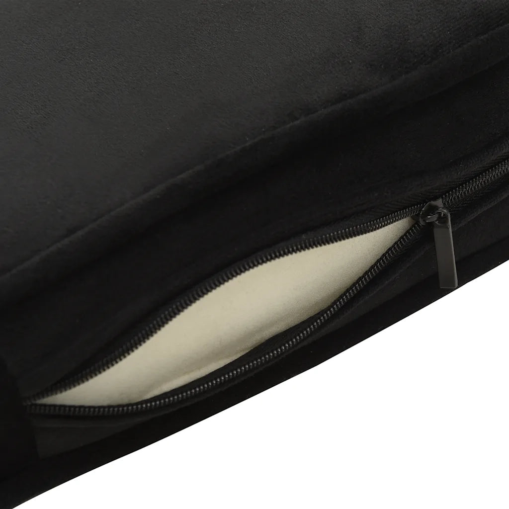 Divano per Cani Nero 60x43x30 cm in Peluche e Similpelle CFW5644030