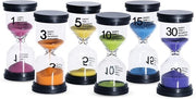 Set di 6 Zangolatori per Bambini - 1 a 30 Minuti - Con Cappuccio di Protezione - Per Scuola Materna Casa e Cucina - Multicolore