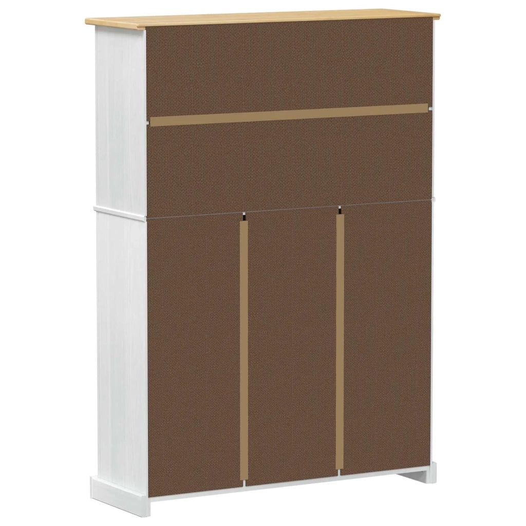 Mobile per scarpe Corona Bianco 99 x 32 x 138 cm Pino massello 42024955