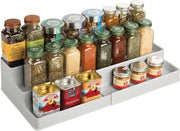 Rack per cucina, rack per spezie 
 Materiale di alta qualità, 23,5 x 27,31 x 10,29 cm; 780 gram