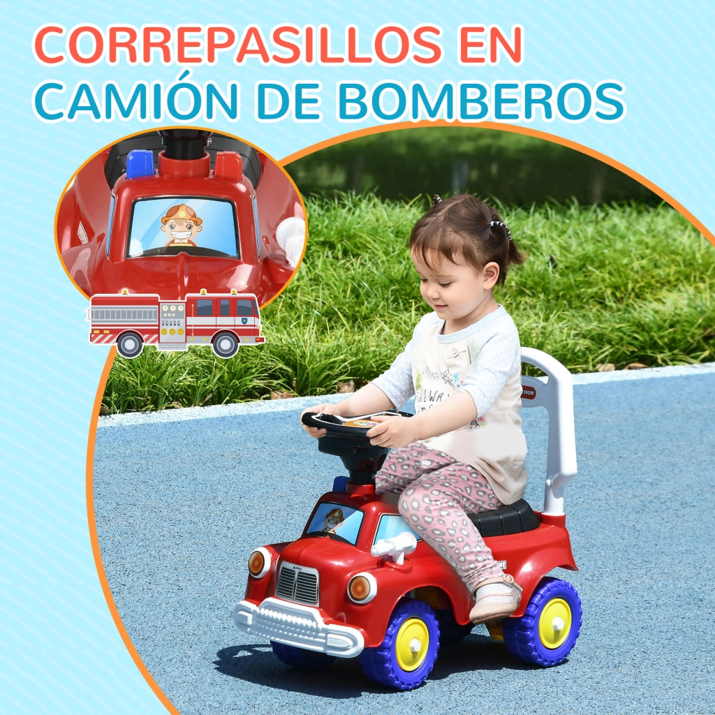 Coche Correpasillos Bambini con Luci e Musica ¨C Zephmum ¨C Rosso 49x24x42 cm