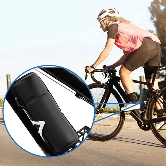 Tas per Gereedsap Sostenibile - Flessaio per Bicicletta - Nylon/Polyester - Grande Capacità - 22,5 x 11 x 8,5 cm - Cassetto per Contenitore di Liquidi