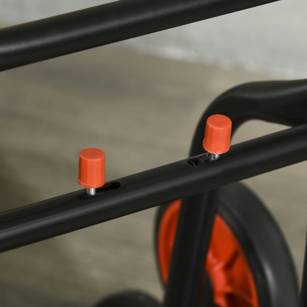 Carrello saliscale in acciaio con 6 ruote, manico telescopico, portata 120 kg, nero
