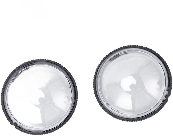 Protezione ottica - Doppio protettore in plastica - Antiscratch - Protezione robusta - Ideale per azione e fotocamere.
