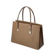 Borsa da donna in vera pelle, grigia