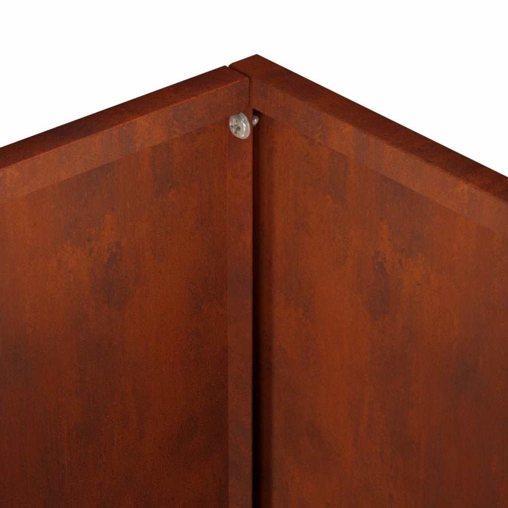 Vaso da giardino Ruggine 20 x 20 x 50 cm Acciaio Corten 8005314