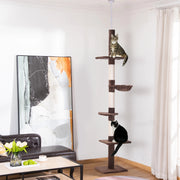 ALBERO RASCHIA-GATTI Regolabile 230-260 cm Marrone 40 x 34 cm