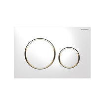 Placca di comando scarico SIGMA 20 bianca oro per cassetta Geberit 115.778.KK1 Bianco/Oro