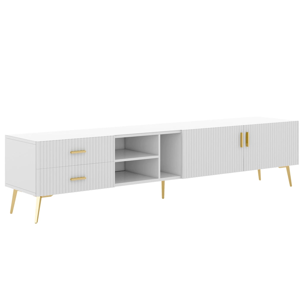 Supporto TV per TV da 75 pollici - Zephmum - Moderno, bianco