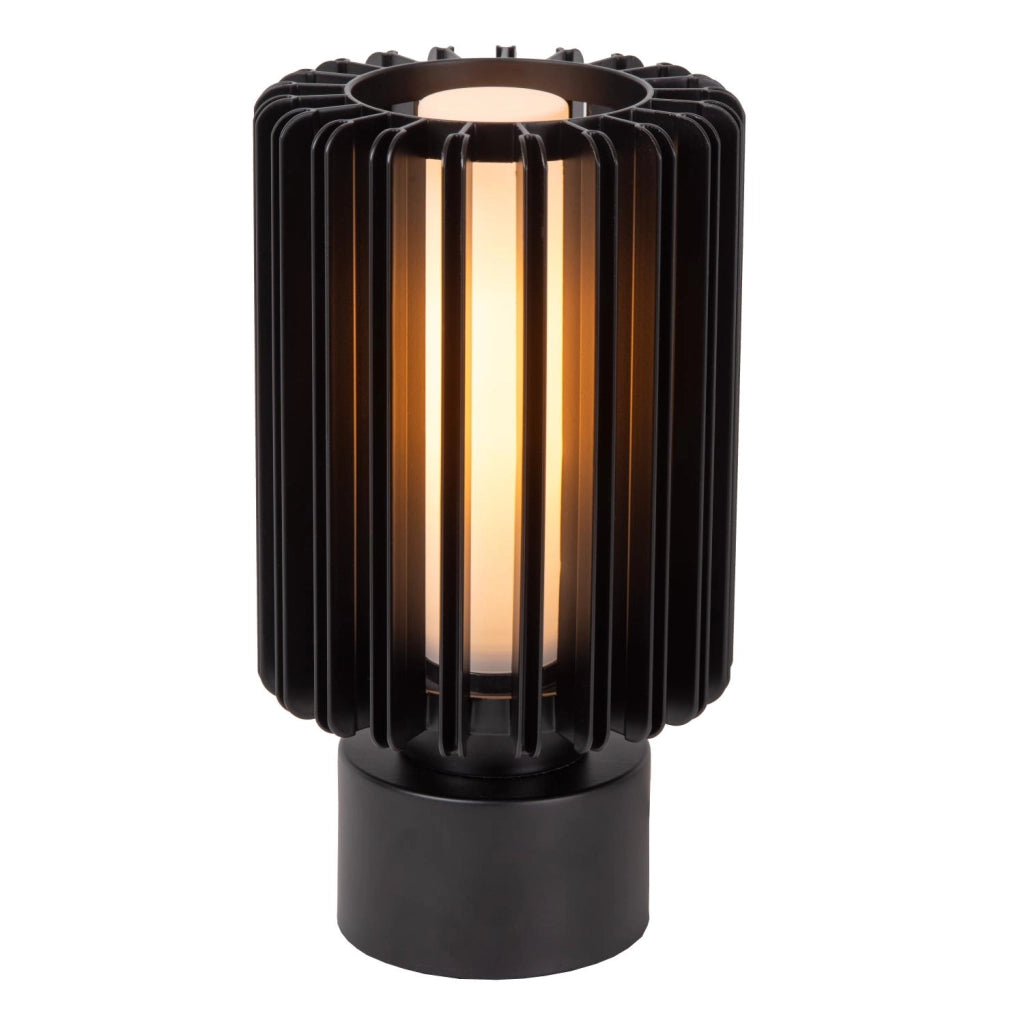 Lampada da tavolo LAMBRES nera alluminio 1xE27 Lucide