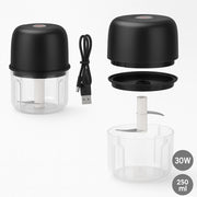 Mini Frullatore Portatile usb 250ml 30W Ricaricabile in Abs e Acciaio Facile da Pulire