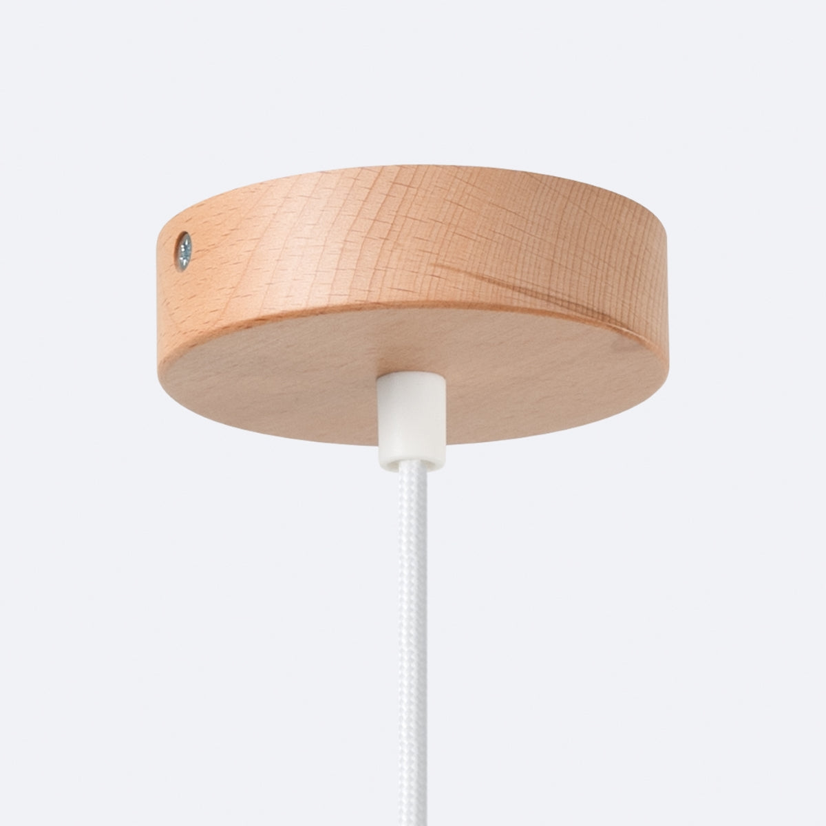Lampada da terra scandinava FANO Peach Puff con cupola in acciaio bianco 34x120cm LED