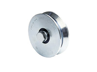 ruota per cancelli con perno gola y 1 cuscinetto art. 306 mm.100x20 cod:ferx.vit3779