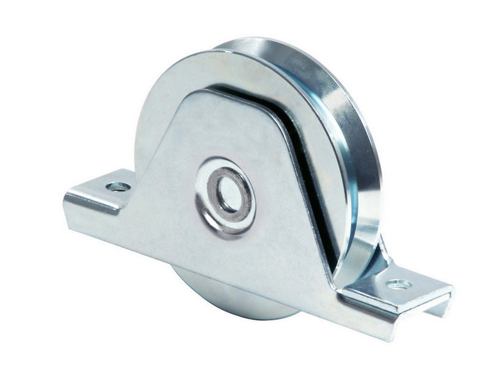 ruota per cancelli con supporto gola y 1 cuscinetto art. 335y mm.100x20 cod:ferx.vit9525