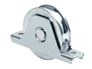 ruota per cancelli con supporto gola u 1 cuscinetto art. 337 mm.120x25 cod:ferx.vit40284