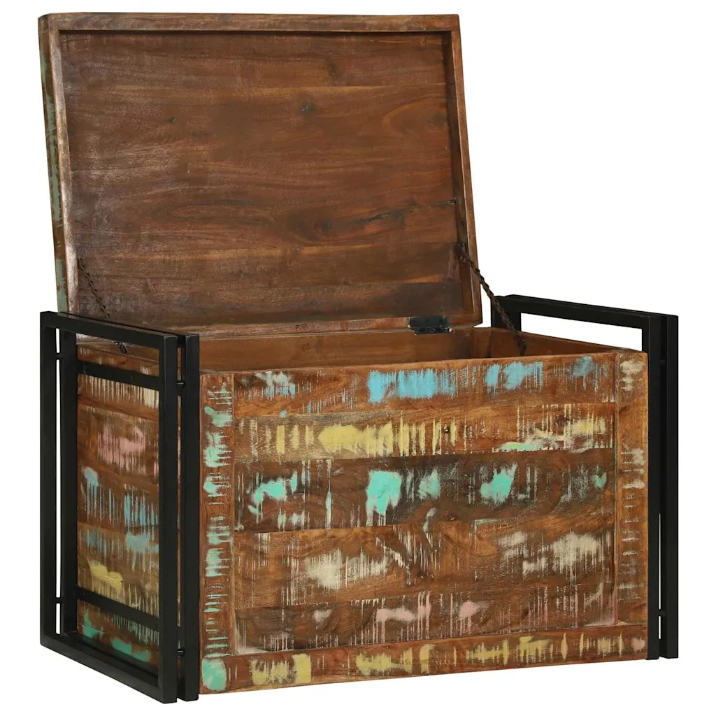Scatola di Stoccaggio 80 x 50 x 50 cm legno di recupero 4016746