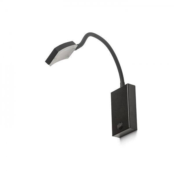 Lampada applique FRISCO W da parete nero  230V LED 4.2W 120°  3000K