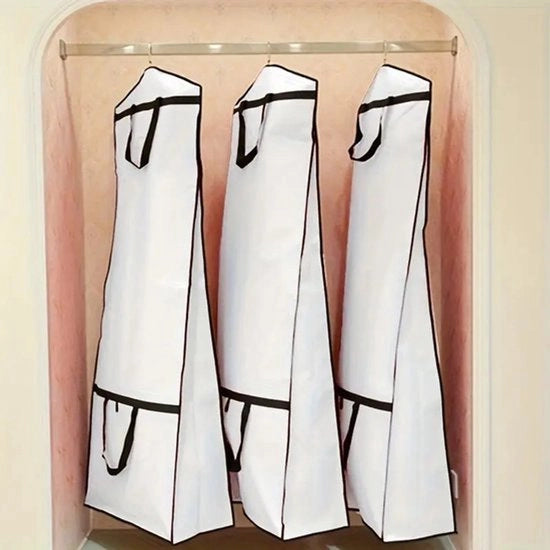 Vestito da sposa protezione, borsa per conservazione di abiti da sposa, abbigliamento speciale per occasioni, fodero per tessuto, portatile e riutilizzabile