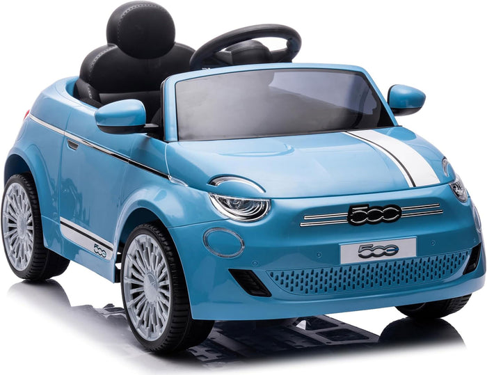 Macchina Elettrica per Bambini Licenza Fiat 500 12V Azzurro