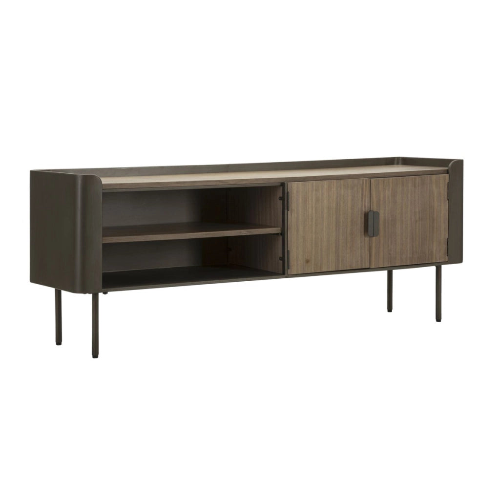 Mobile Porta TV VKH229, Marrone, Legno, 150x42x58 cm