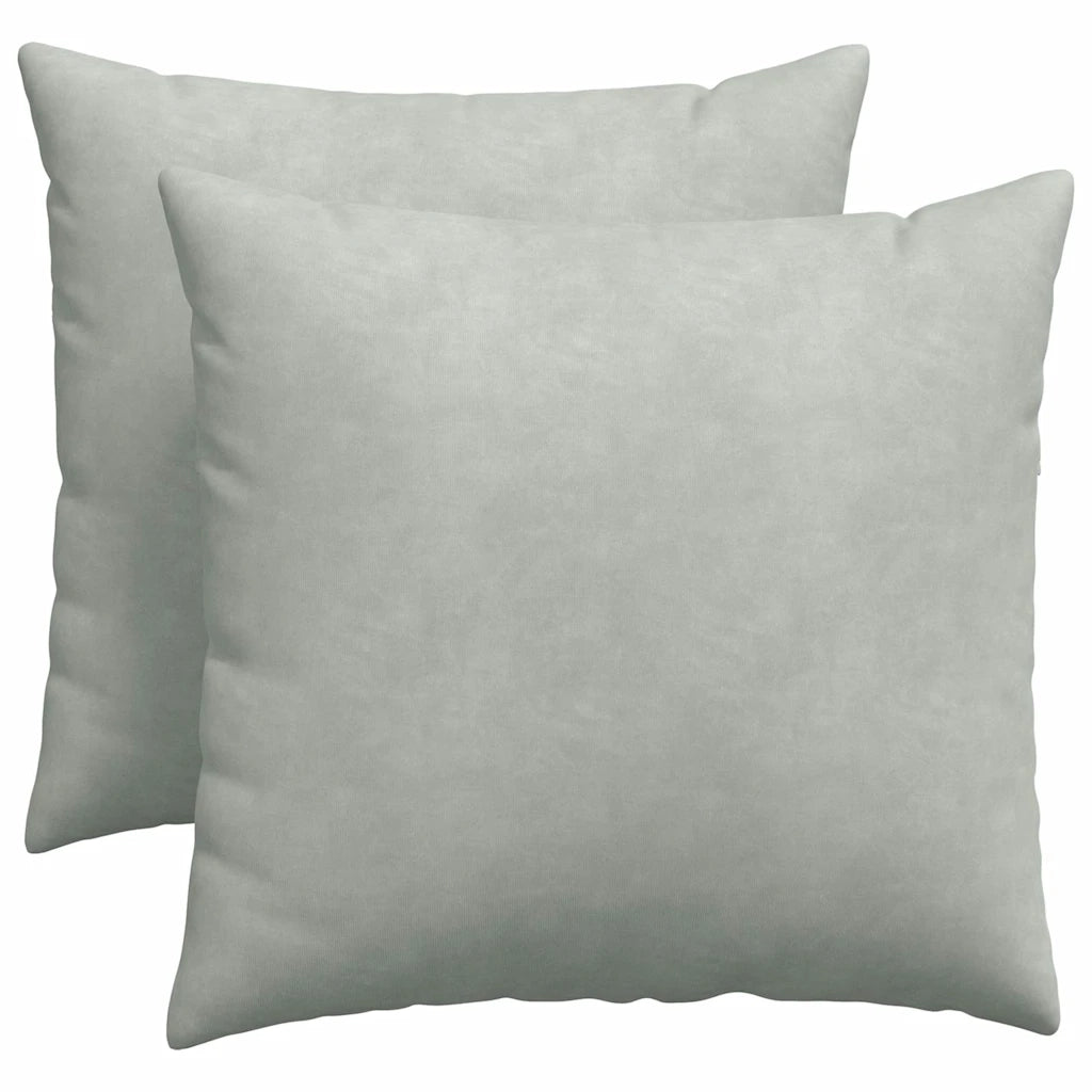 Cuscini da Divano 2 pz | Cuscini per sedie Grigio chiaro 50 x 50 cm