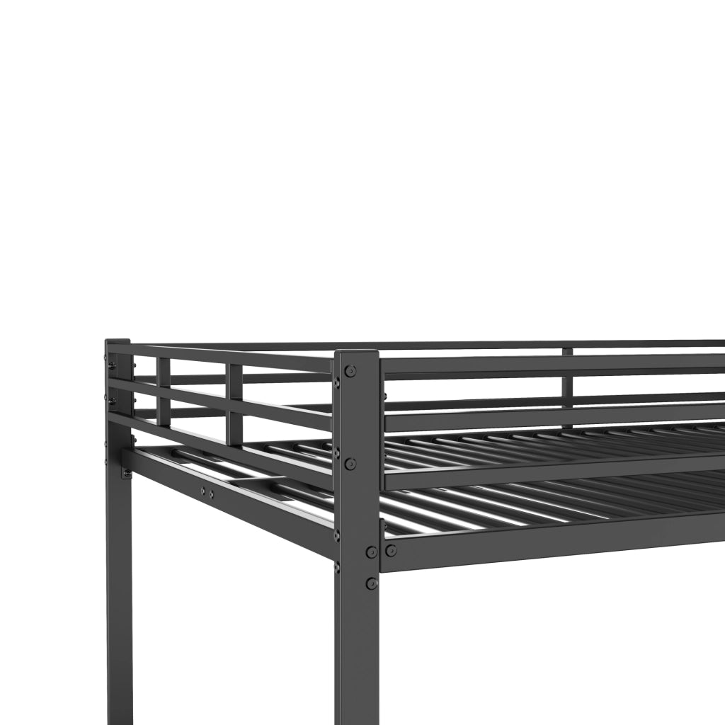 Letto a castello in metallo 140x200 cm nero