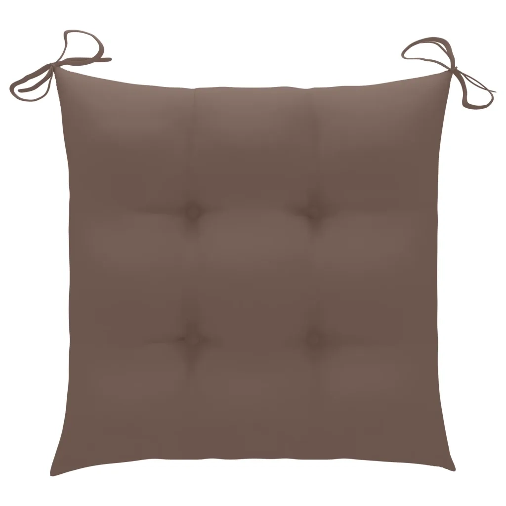 Sedie da Giardino con Cuscini 6 pz in Legno Massello di Teak cod mxl 47920