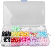 Set di anelli per capelli 365 pezzi - Anelli colorati per capelli - Anelli per dreadlocks - Decorazione per capelli DIY - Stile creativo per capelli - Materiale plastico di alta qualità - Anelli per capelli
