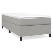 Letto singolo | Letto per adulti | Struttura Letto a Rete a Molle Grigio Chiaro 100x200 cm Tessuto