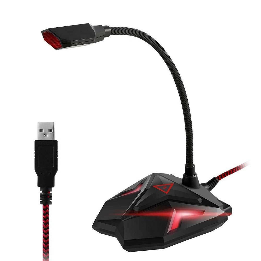Trade Shop - Microfono Da Tavolo Scrivania Meeting Voice Conferenze Gaming Pc Usb Q55 -