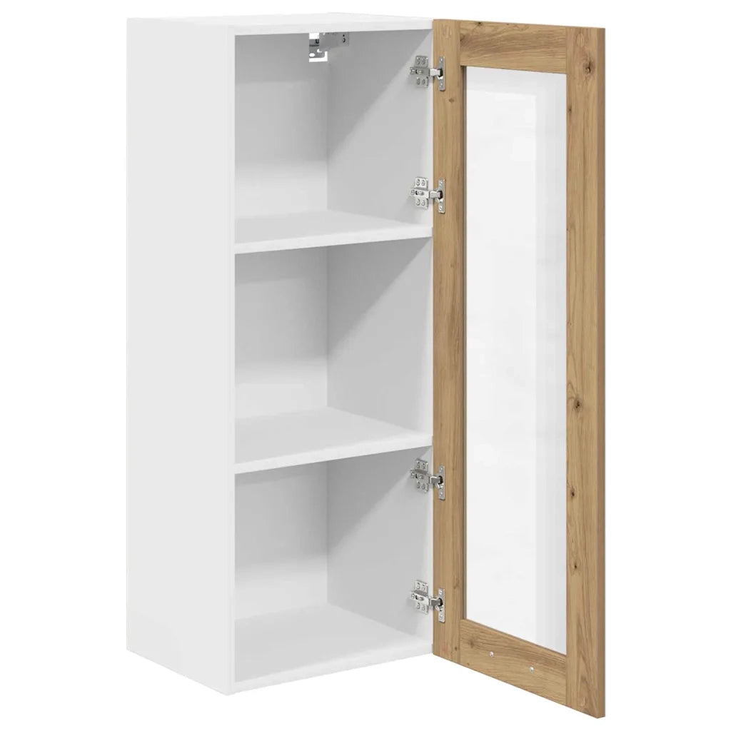 Armadio pensile con porta Rovere artigianale 40 x 31 x 100 cm