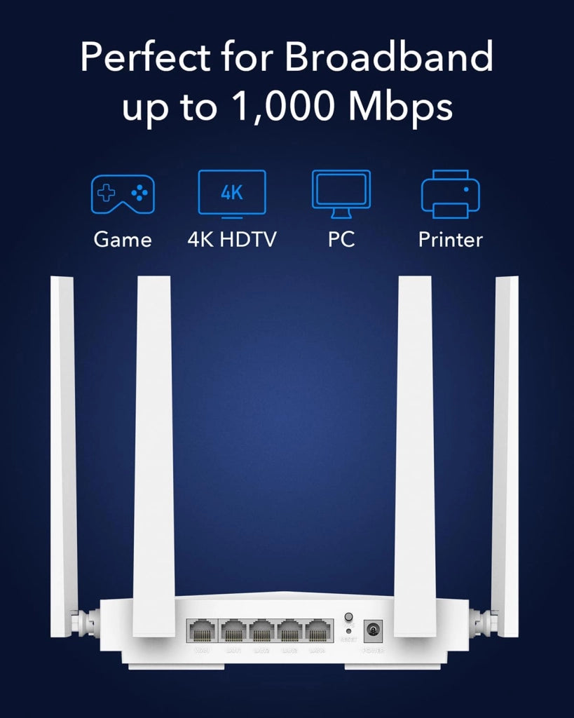 Mesh Router Wi-Fi 6 AX3000 Dual Band Gigabit, WR3000E