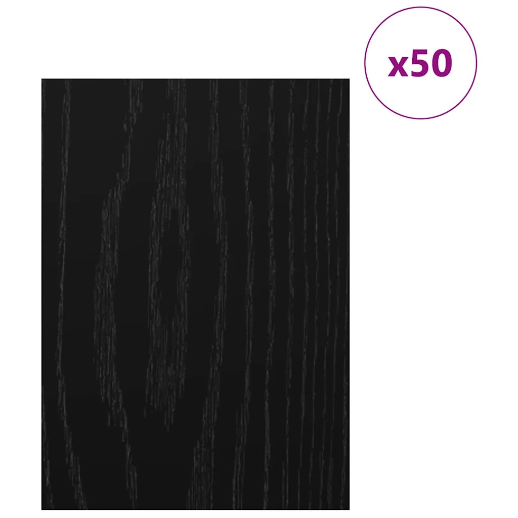 Pannelli decorativi 50 pcs Rovere Nero 30 x 42 x 0.27 cm