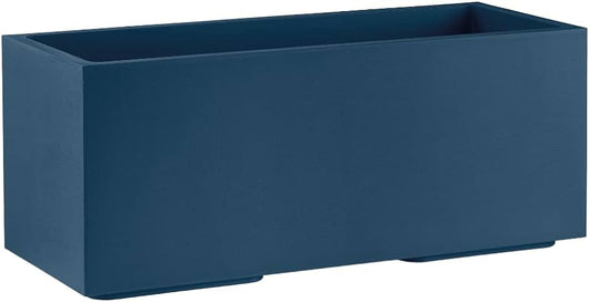 Vaso Fioriera Matheria da 100cm di design moderno vari colori con ruote Colore: Deep blue